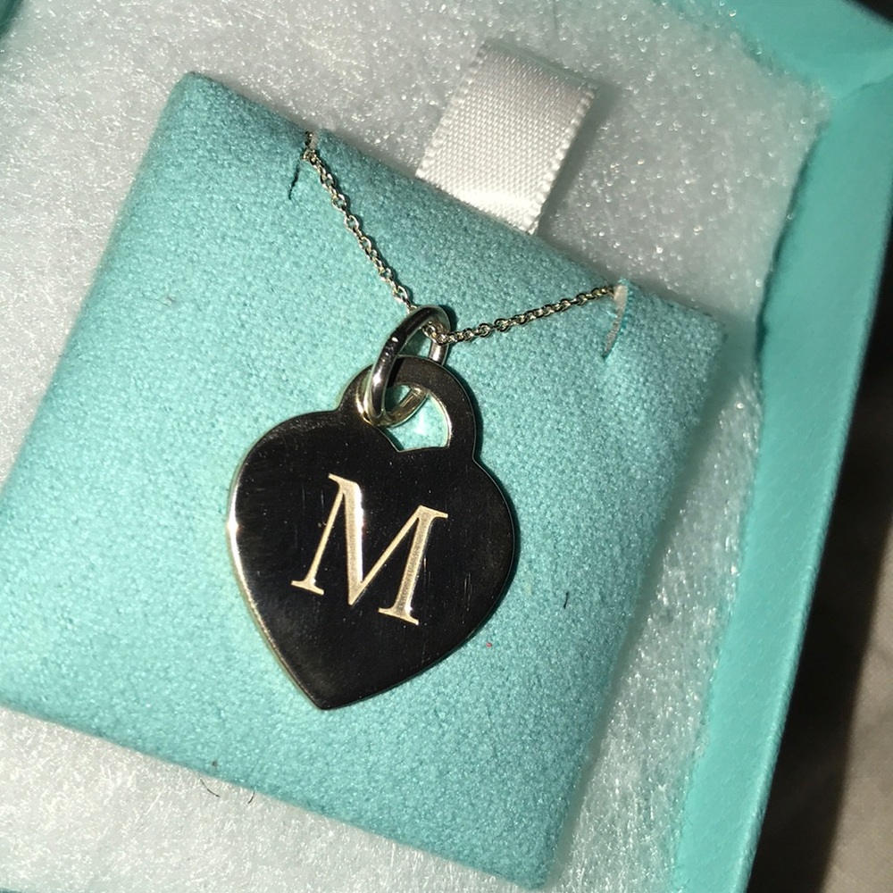 AUTHENTIC TIFFANY & CO. INITIAL HEART TAG “M”